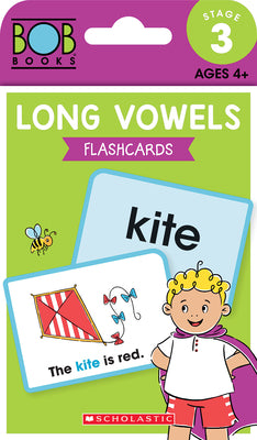 Bob Books - Long Vowels Flashcards | Phonics, Ages 4 and up, Kindergarten (Stage 3: Developing Reader)