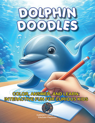 Dolphin Doodles: Color, Answer, and Learn: Interactive Fun for Curious Kids (EduColor Playbooks, 4)